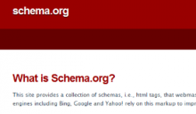 Schema is a new organization that offers webmasters mark-up data to make site design more manageable and search results more info rich.
