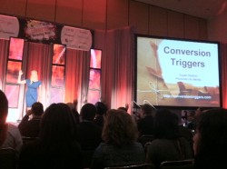 Susan Bratton, co-founder and CEO of Digital Life Media, told SES San Francisco attendees that structured communications convert online audiences. Susan Bratton, co-founder and CEO of Digital Life Media, told SES San Francisco attendees that structured communications convert online audiences.