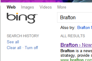 Bing search result page redesigns showcase users' Facebook icons (among other changes). Bing search result page redesigns showcase users' Facebook icons (among other changes).