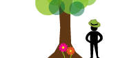 Cartoon depiction of a Brafton on-location video shoot