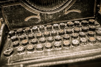 Old Typewriter The Writer and His Pen...today.