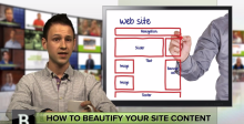 Graphics bring color and life to any boring website. Make sure your web presence is pretty with graphics and design content.