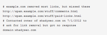 Google disavow tool Google's disavow tool helps SEOs get their website content back into SERPs.
