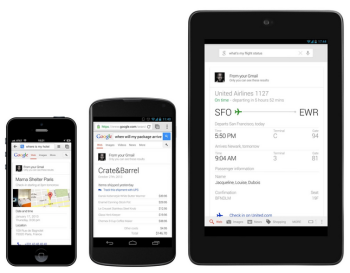 Google may be surfacing fewer organic results for some user queries because of expanded Google Now features.