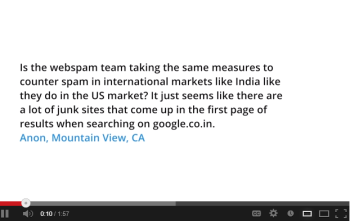 Google says its aware of spammy content marketing practices internationally and domestically.