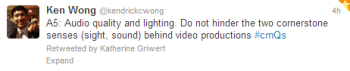 Ken Wong answers questions for Brafton's Twitter chat.